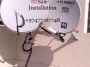 Satellite dish installation